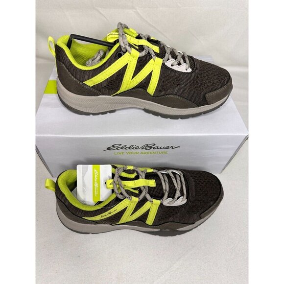 Eddie Bauer Thielsen Trail Hiking Sneaker Olive Lime Punch Women's 11 - Picture 2 of 9